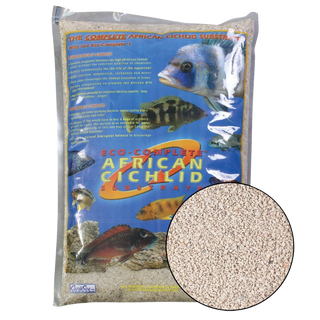 CaribSea-Eco Complete Cichlid Freshwater Substrate, White 20 lb bag